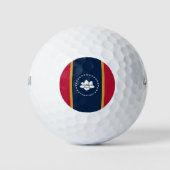 Wilson Golf Ball with flag of Mississippi, USA (Vorderseite)