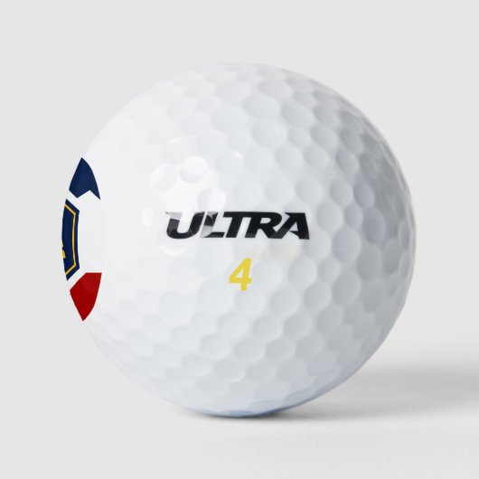 Wilson Golf Ball with flag of Utah, USA (Logo)
