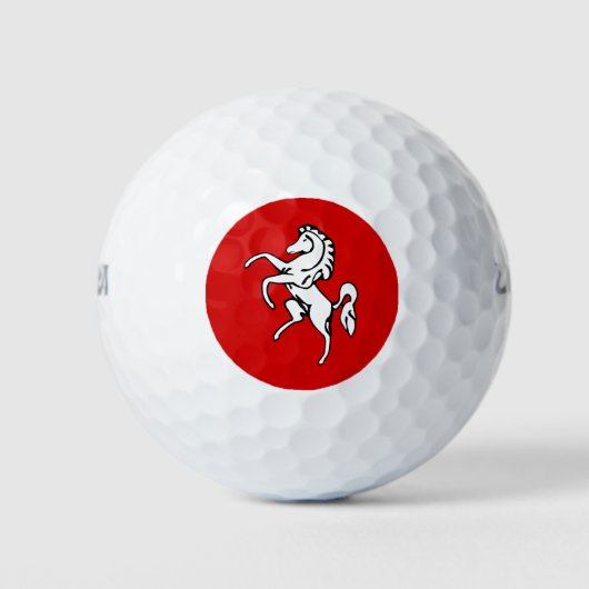Wilson Golfball mit Flagge von Kent, England (Vorderseite)