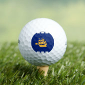 Wilson Golfball mit Flagge von Quebec City (Insitu T-Shirt)