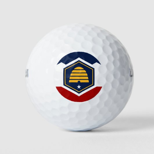Wilson Golfball mit Flagge von Utah, USA (Vorderseite)
