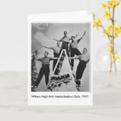 Wilson hohe Anti-Masturbation Verein-Gruß-Karte Karte (Gelbe Blume)