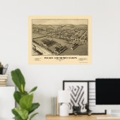 Wilson & Mendelssohn, PA Panoramic Map - 1902 Poster (Heimbüro)