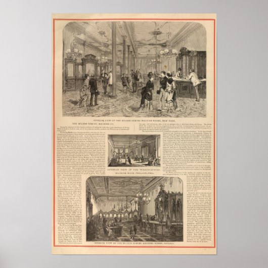 Wilson Nähmaschinenfirma Poster (Vorne)