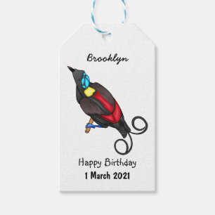 Wilson-Paradiesvogel-Vogel Cartoon Geschenkanhänger