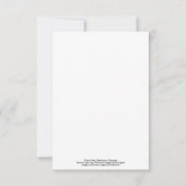 Wilson Place Dankeskarte (Rückseite)