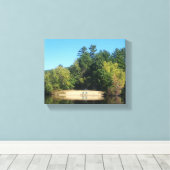Wilson Pond Island Leinwanddruck (Insitu (Holzboden))