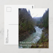 Wilson River Postkarte (Vorne/Hinten)