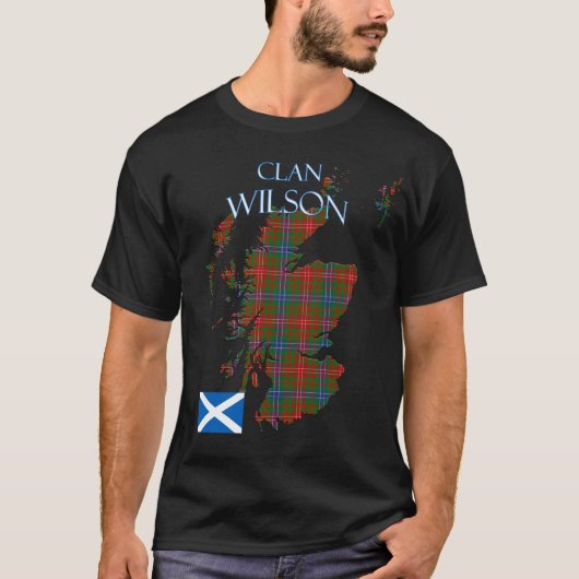Wilson Scottish Clan Tartan Scotland T-Shirt (Vorderseite)