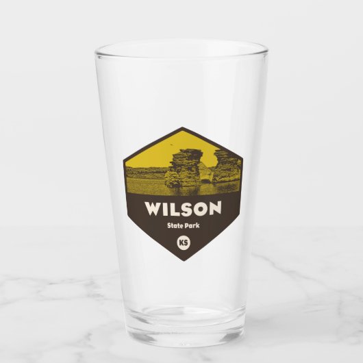 Wilson Staat Park Kansas Glas (Vorderseite)