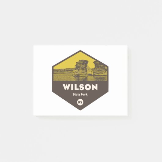 Wilson Staat Park Kansas Post-it Klebezettel (Vorderseite)
