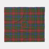 WILSON TARTAN Muster Monogram BLANKET W Fleecedecke (Vorderseite (Horizontal))