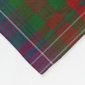 WILSON TARTAN Muster Monogram BLANKET W Fleecedecke (Ecke)