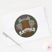 Wilson Tartan Shield Runder Aufkleber (Umschlag)