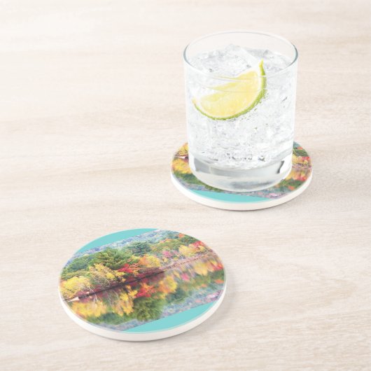 Wilson-Teich-Insel Getränkeuntersetzer (Seite)