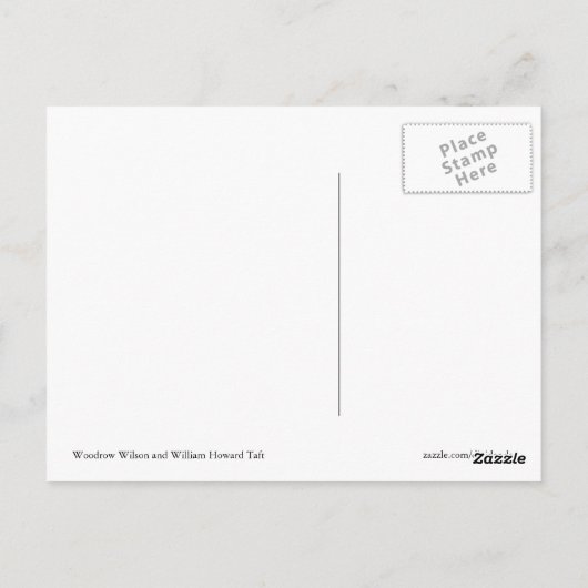 Wilson und Taft Postkarte (Rückseite)
