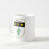 Wilson-Wappen/Familienwappen Kaffeetasse (Vorderseite Links)