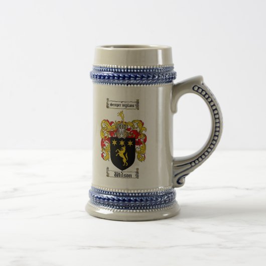 Wilson-Wappen Stein Bierglas (Rechts)
