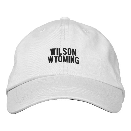 Wilson Wyoming Bestickte Baseballkappe (Vorderseite)