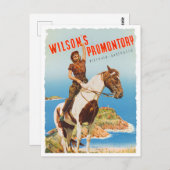 Wilson's promontory Australia Vintage Reise Postkarte (Vorne/Hinten)