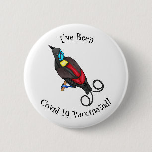 Wilsons Vogel-of-Paradies-Vogel-Cartoon Button
