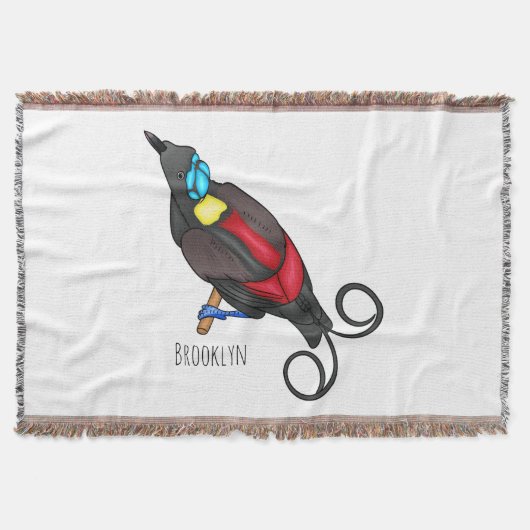 Wilsons Vogel-of-Paradies-Vogel-Cartoon Decke (Vorderseite)