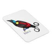 Wilsons Vogel-of-Paradies-Vogel-Cartoon Magnet (Rechte Seite)
