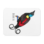 Wilsons Vogel-of-Paradies-Vogel-Cartoon Magnet (Horizontal)