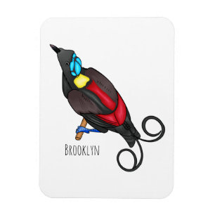Wilsons Vogel-of-Paradies-Vogel-Cartoon Magnet