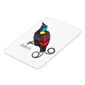 Wilsons Vogel-of-Paradies-Vogel-Cartoon Magnet (Linke Seite)