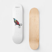 Wilsons Vogel-of-Paradies-Vogel-Cartoon Skateboard (Vorderseite)