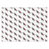 Wilsons Vogel-of-Paradies-Vogel-Cartoon Tischdecke (Vorderseite (Horizontal))