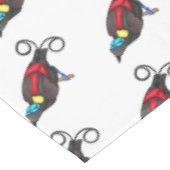 Wilsons Vogel-of-Paradies-Vogel-Cartoon Tischdecke (Schrägansicht)