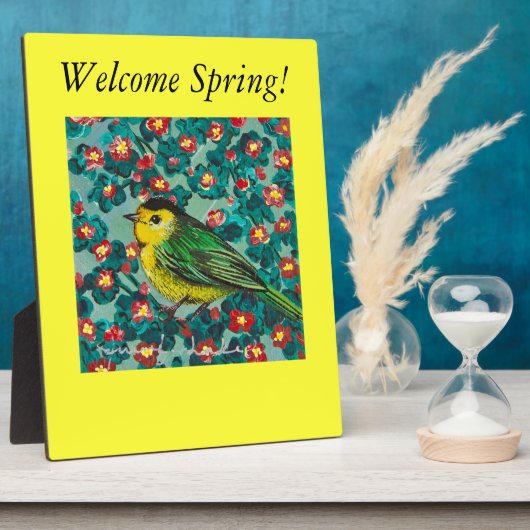 Wilson's Warbler Fotoplatte (Seite)