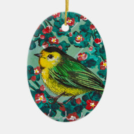 Wilson's Warbler Keramikornament