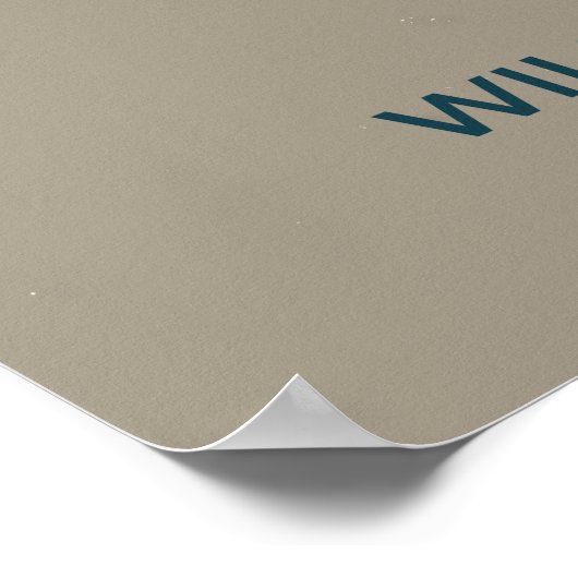 Wilsons Warbler-Migrationskarte - Minimalistisch Poster (Ecke)