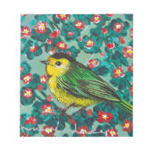 Wilson's Warbler Notizblock (Vorderseite)