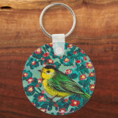 Wilson's Warbler Schlüsselanhänger (Vorderseite)