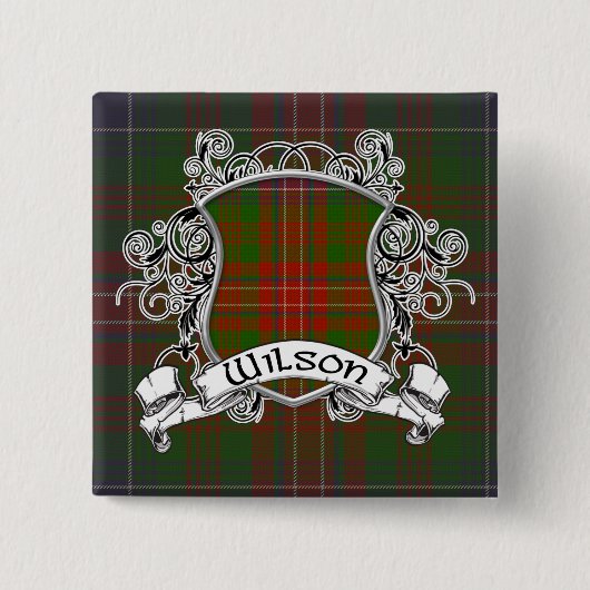 Wilsontartan-Schild Button (Vorderseite)