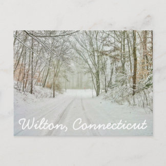 Wilton Connecticut Briefmarke Postkarte