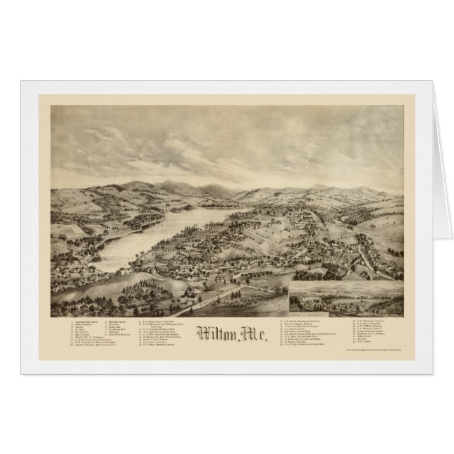 Wilton, ICH panoramische Karte - 1895 (Vorderseite (Horizontal))