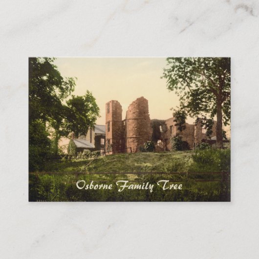 Wilton-Schloss, Ross-auf-Ypsilon, Herefordshire, Visitenkarte (Vorderseite)