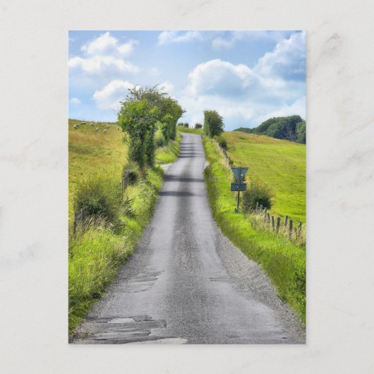 Wiltshire Country Lane Postkarte (Vorderseite)
