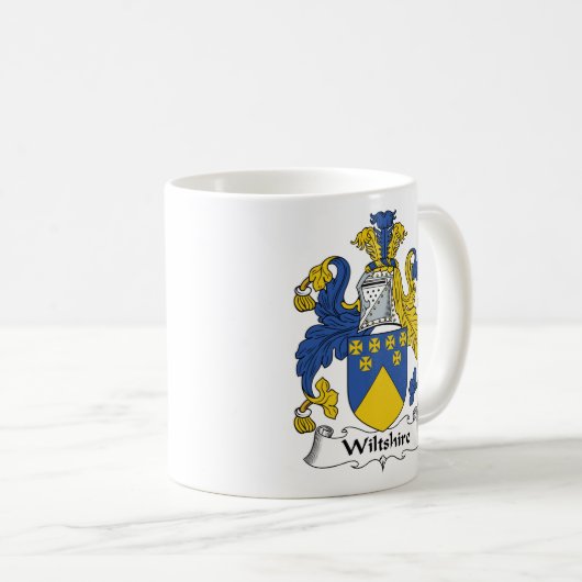 Wiltshire-Familienwappen Kaffeetasse (VorderseiteRechts)