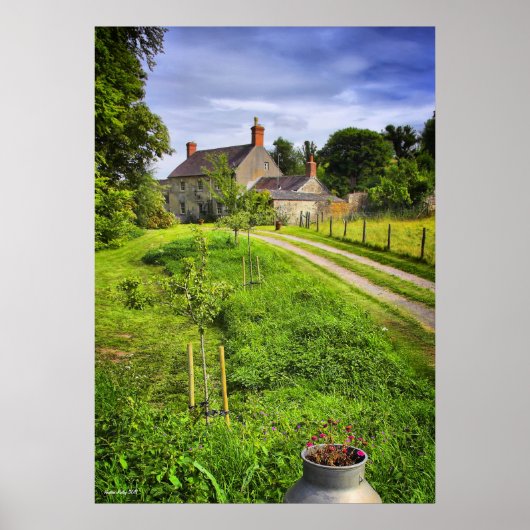 Wiltshire Farm Scene Print Poster (Vorne)