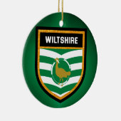 Wiltshire Flag Keramik Ornament (Rechts)