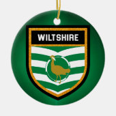 Wiltshire Flag Keramik Ornament (Vorne)