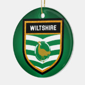 Wiltshire Flag Keramik Ornament (Links)