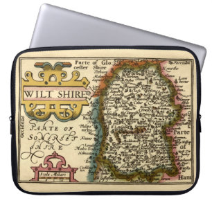 Wiltshire Landkreis England Altes Antiquariat Atla Laptopschutzhülle