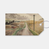 Wiltshire Landscape (von Eric Ravilious) Geschenkanhänger (Vorderseite (Horizontal))